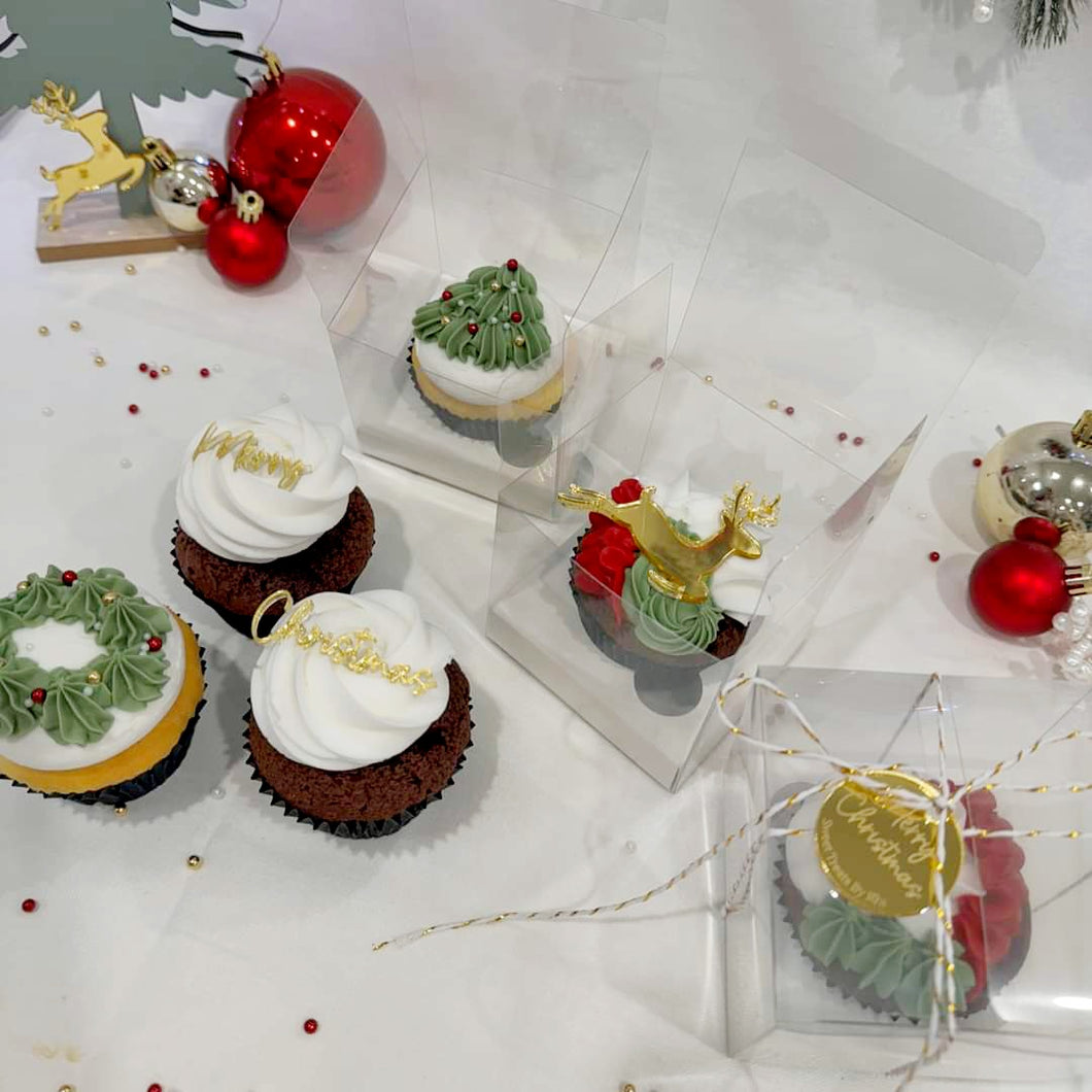 Single Boxed Christmas Cupcake