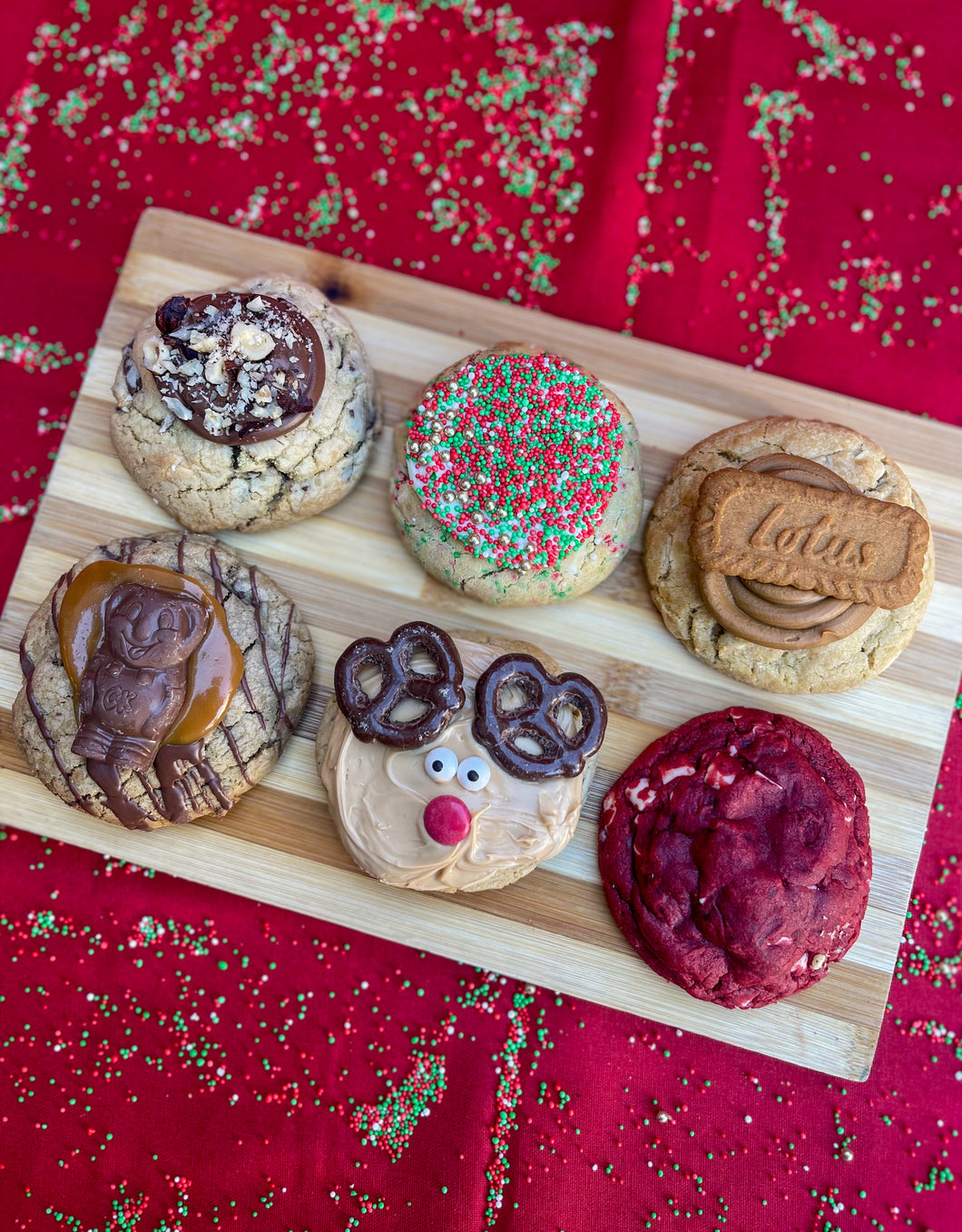 6 Pack Christmas NY Cookies