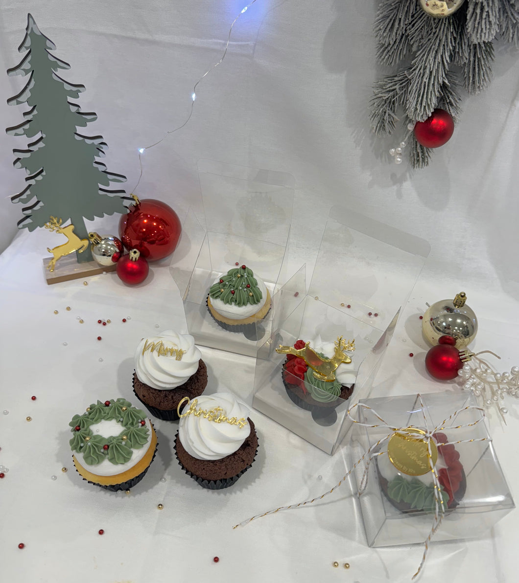 Single Boxed Christmas Cupcake