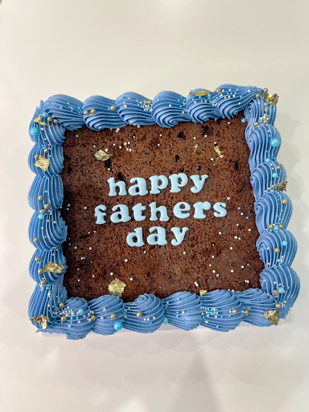 Father's Day Brownie Cake