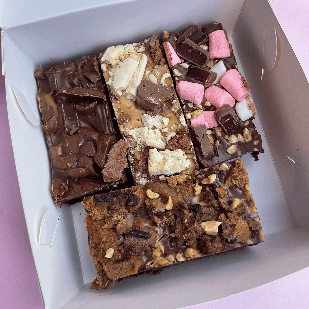 4 Mixed Brownies (contains nuts)